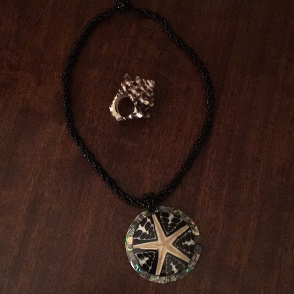 Shell Ring & Necklace - Picture 2 of 4